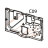 Middle plate Godex EZ-6300 plus