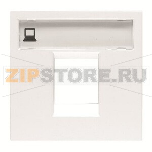 Накладка для одного суппорта/разъёма, альпийский белый ABB 2CLA221810N1101 