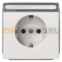DELTA STYLE КРАСНЫЙ РОЗЕТКА SCHUKO 10A DC/16А AC 250В С ЗАЩИТНЫМ КОНТАКТОМ C ЗАЩИТНЫМИ ШТОРКАМИ C БЕЗРЕЗЬБОВЫМИ КОНТАКТНЫМИ ЗАЖИМАМИ И ПОЛЕМ ДЛЯ НАДПИСИ ЭЛ.-МЕХ.ЧАСТЬ Siemens 5UB1856