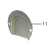 Water guiding sheet Meiko FV 130.2