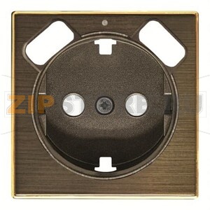Накладка для розетки с 2хUSB ЗУ, античная латунь ABB 2CLA858830A1201 