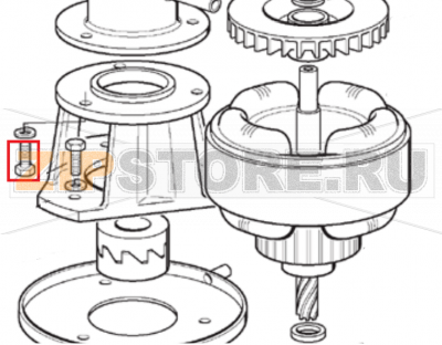 Schraube 5/16 x 3/4&quot; von s.n. 03995 Scotsman AF 200   Schraube 5/16 x 3/4"&nbsp;von s.n. 03995&nbsp;Scotsman AF 200Запчасть на 