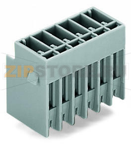 Вилка THT; 1.0 x 1.0 mm solder pin; прямые; Шаг контактов 5 мм; 12-пол.; серые Wago 769-642 