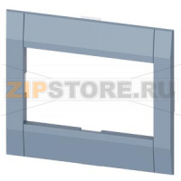cover frame 76.2x 45.65mm (WxH) accessory for: circuit breaker 3-pole without TMTU access 3VA5 125 front mounted rotary operator 3VA9157-0EK.. for 3VA5 125 Siemens 3VA9033-0SB10