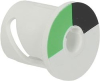 CAM TWO-COLOUR BLACK/GREEN  ø 19 mm