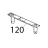 Longherone piedini 2" reg, H147-19 Unox XVC 1005EP
