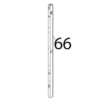 Colonnina laterale DX inox porta Unox XVC 1005P