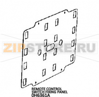 Remote control switch fixing panel Unox XB 695