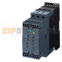 УСТРОЙСТВО ПЛАВНОГО ПУСКА SIRIUS, ТИПОРАЗМЕР S2, 63A, 30КВТ/400V, 40 ГРАД., НОМИНАЛЬНОЕ РАБОЧЕЕ НАПРЯЖЕНИЕ UE 200-480V AC, НОМИНАЛЬНОЕ НАПРЯЖЕНИЕ ЦЕПИ УПРАВЛЕНИЯ US 24V AC/DC, ВИНТОВЫЕ КЛЕММЫ Siemens 3RW4037-1BB04