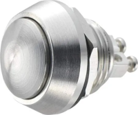 Кнопка антивандальная 48 В/DC, 2 А, 1 x выкл/вкл, без фиксации, IP65, 1 шт TRU Components GQ12B-S