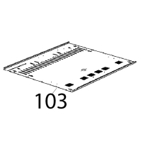 External bottom panel cheflux-bakerlux Unox XB 895