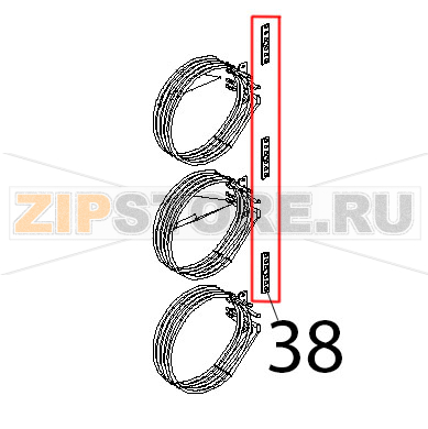 Guarn. PTFE and CARB 100x22x0.8, sp-c/fori 1999 Unox XBC 804 Guarn. PTFE and CARB 100x22x0.8, sp-c/fori 1999 Unox XBC 804Запчасть на деталировке под номером: 38