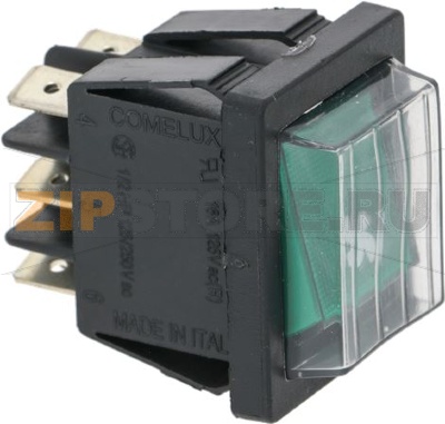 ДЕВИАТОР ДВУХПОЛЮСНЫЙ ЗЕЛЕНЫЙ 16А 250В 