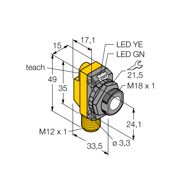 Датчик ультразвуковой Turck QS18UNAQ8 