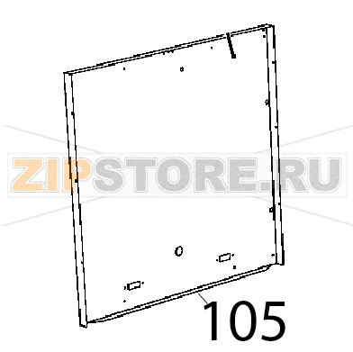 Schiena lievitatore BT BL Unox XL 413 Schiena lievitatore BT BL Unox XL 413Запчасть на деталировке под номером: 105