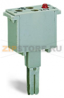 Корпус вилки; 2-пол.; шириной 10 мм; серые Wago 280-803/281-417