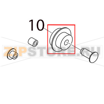 Pinch roller gear Toshiba TEC B-SX5T-TS22-QM-R Pinch roller gear Toshiba TEC B-SX5T-TS22-QM-RЗапчасть на деталировке под номером: 10