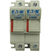 Держатель предохранителя, 50 A, AC 690 В, 14x51 мм, 1P + N, IEC Eaton 1P+N 14x51 Fuse Holder