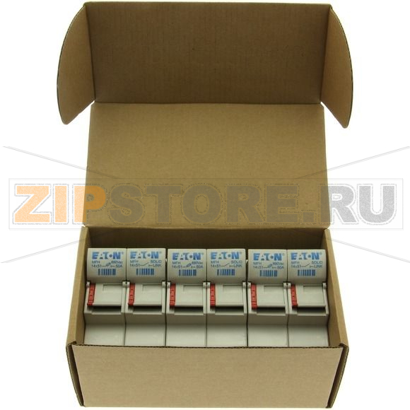 Держатель предохранителя, 50 A, AC 690 В, 14x51 мм, 1P + N, IEC Eaton 1P+N 14x51 Fuse Holder 