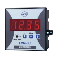 Вольтметр 10-600 В/AC, 3 фазы, 45-65 Гц Entes EVM-3-96
