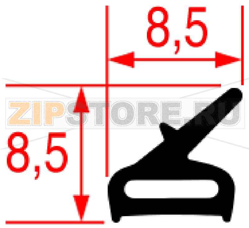ДВЕРНОЙ УПЛОТНИТЕЛЬ ДЛЯ ПЕЧИ 550X250 MM 