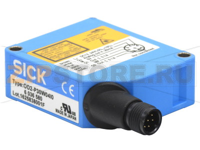 Датчик расстояния лазерный Sick OD2-P30W04I0 Датчик расстояния лазерный Sick OD2-P30W04I0Напряжение: 12-24 В, резьба разъема: M12, степень защиты: IP67, тип выходного сигнала: 2xPNP