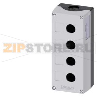 ПУСТОЙ КОРПУС ДЛЯ СБОРКИ ПОСТА УПРАВЛЕНИЯ С КНОПКАМИ, ПЕРЕКЛЮЧАТЕЛЯМИ И ИНДИКАТОРАМИ 22MM, С КРУГЛЫМИ ВЫРЕЗАМИ, МАТЕРИАЛ КОРПУСА - ПЛАСТИК, КРЫШКА КОРПУСА - СЕРАЯ, 4 КОМАНДНЫХ ТОЧКИ, ПЛАСТИК, КРЫШКА КОРПУСА С МЕСТАМИ ДЛЯ НАКЛЕИВАНИЯ МАРКИРОВОЧНЫХ ТАБЛИЧЕК