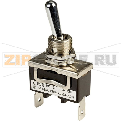Тумблер 250 В/AC, 10 А, 1 x выкл/вкл, 1 шт SCI R13-29A-01A-HWH 