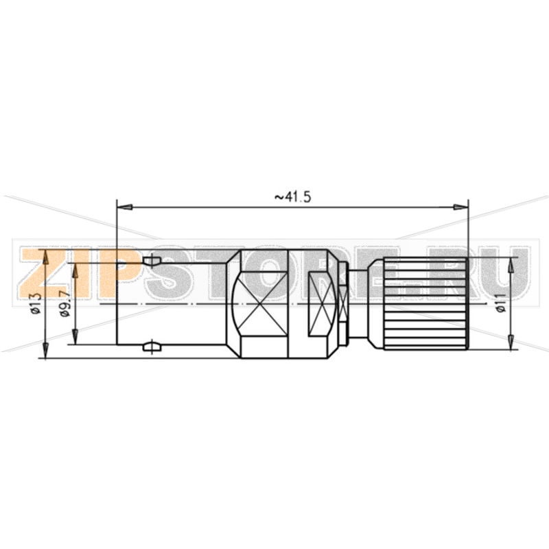 Разъем коаксиальный, гнездо BNC, штекер 1.6/5.6, 1 шт Telegärtner J01008A0812 