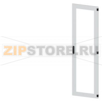 SIVACON, door, right, inspection window, IP55, H: 2200 mm, W: 600 mm, RAL 7035, Protection class 1 Siemens 8MF1260-2UT14-0BE2