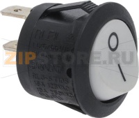 ОДНОПОЛЮСНЫЙ ЧЕРНЫЙ ПЕРЕКЛЮЧАТЕЛЬ Ø 20 ММ