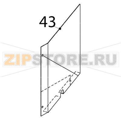 Barrier Hoshizaki IM-65NE-25 Barrier Hoshizaki IM-65NE-25Запчасть на деталировке под номером: 43