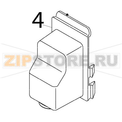 Cover - connector Hoshizaki IM-65NE-25 Cover - connector Hoshizaki IM-65NE-25Запчасть на деталировке под номером: 4