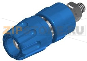 Разъем 4 мм, синий Hirschmann PKI 10 A BLUE 