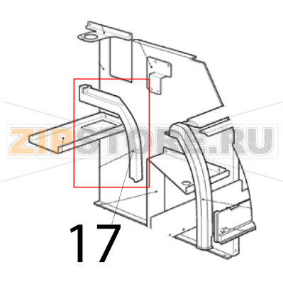 Guida SX Scotsman AF 206 Guida SX Scotsman AF 206Запчасть на деталировке под номером: 17