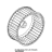 St. Steel fan D=196 H=81 39 blades Unox XBC 1005