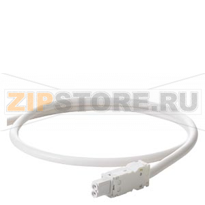 Accessory LED lamp 025 AC connecting cable 2x 1.5 mm2 w. socket, VD Siemens 8MR2210-1B 