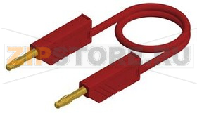 Провод тестовый 2 м, красный Hirschmann MLN 200/2.5 AU ROT / RED 