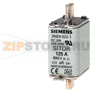 ПЛАВКАЯ ВСТАВКА SITOR КАТЕГОРИЯ GR, DIN 43620 100A , AC 690 V ,(ТИПОРАЗМЕР 00) Siemens 3NE1021-0 