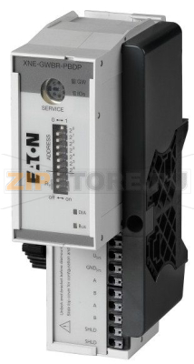 Шлюз, ECO для XI/ON системы ввода/вывода, Profibus DP + модуль питания Eaton XNE-GWBR-PBDP 