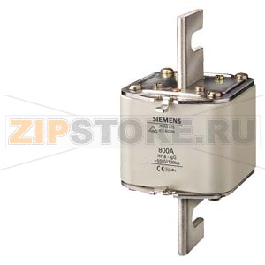 ПЛАВКАЯ ВСТАВКА НИЗКОВОЛЬТНАЯ GL/GG С НЕИЗОЛИРОВАННЫМИ ВЫСТУПАМИ ДЛЯ МОНТ./ДЕМОНТ. ТИПОРАЗМЕР 4, Iном.=1250A, Uном.=500В Siemens 3NA3482 