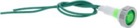 INDICATOR LIGHT GREEN D.10MM W/WIRES