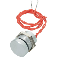 Пьезокнопка 24 В/DC/AC, 0.2 А, 1 x выкл/вкл, без фиксации, IP69K, 1 шт APEM PBAR2AF6000