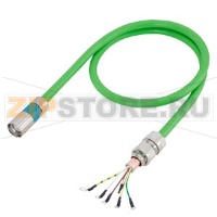 Сигнальный кабель предварительно собранный тип: 6FX8002-2SL02 для датчика температуры 3x 2x 0,5 + 1x 1 С клеммы двигателя М17 женского VG с резьбовой муфты М20 (G), MOTION-CONNECT 800PLUS UL / CSA, DESINA, Отжимная Dmax = 11 мм Длина ( м) = Siemens 6FX800