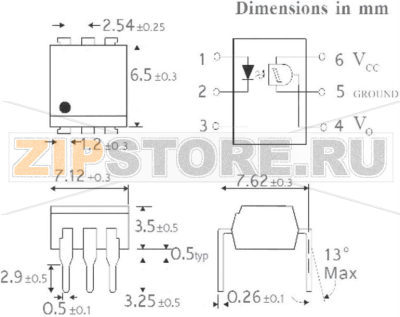 Оптопара DIP6 Isocom Components H11L1 