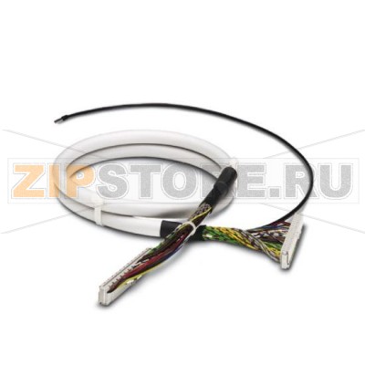 Подготовленный круглый кабель Phoenix Contact FLK 16/EZ-DR/ 300/KONFEK/S экранированный, с двумя 16-полюсными соединительными колодками (соединение 1:1), длина: 3 м.Минимальный заказ: 1 шт.Упаковка: 1 шт.