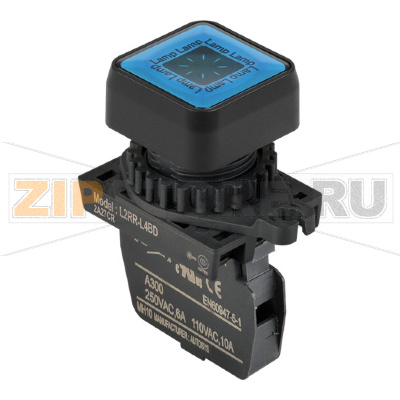 Лампа сигнальная, Ø отверстия: 22/25 мм Autonics L2RR-L4BL 