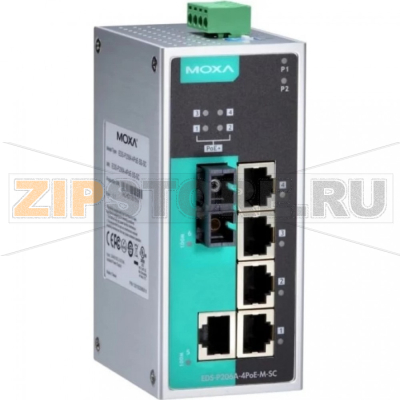 Коммутатор MOXA EDS-P206A-4PoE-M-SC-T 