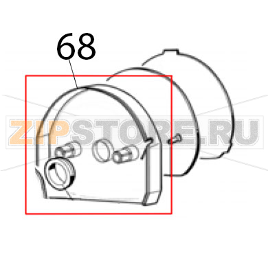 Rear cover Ugolini MT 3 Rear cover Ugolini MT 3Запчасть на деталировке под номером: 68