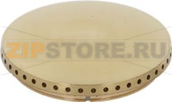 BURNER CAP PERFORATED BRASS POLISHED 